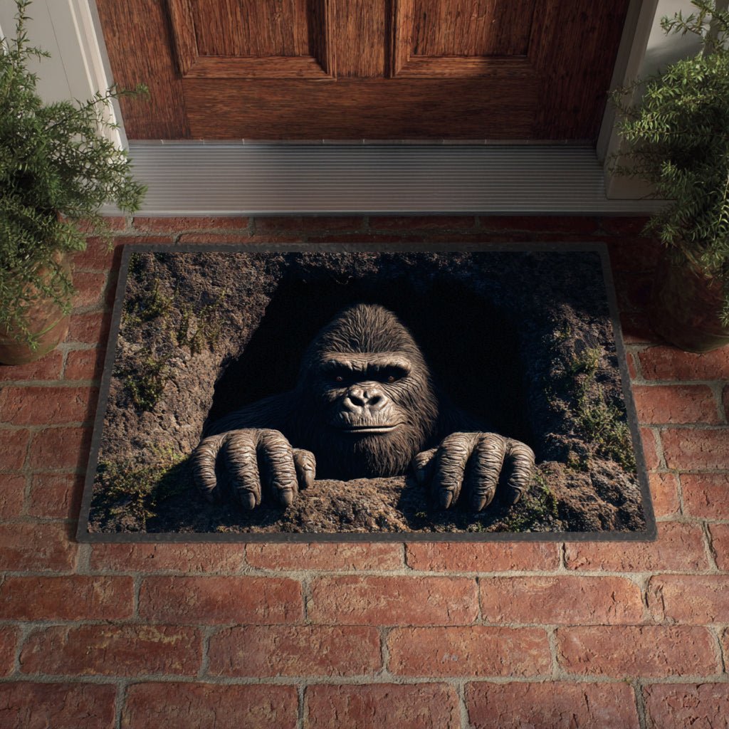 Hidden Bigfoot Realm Doormat - Nature Design | Printed Welcome Doormat