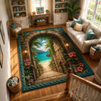 Hidden Cove area rug in a living room