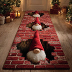 Hidden Gnomes Runner Carpet Runner Rug - Cute Pet Design | Animal Printed Runner Rug