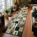 Hidden Grove Runner Carpet Runner Rug - Cute Pet Design | Animal Printed Runner Rug