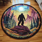 Hidden Legend Round Mat Rug - washable non-slip printed rug