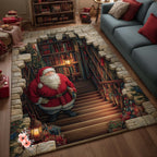 Hidden Library area rug in a living room