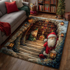 Hidden Library area rug in a living room