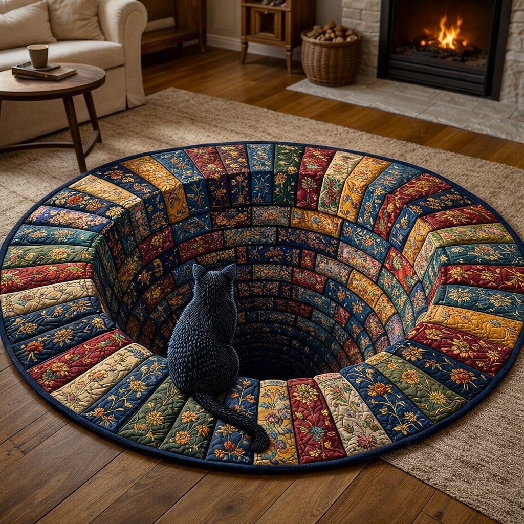 Hidden Library Round Mat Rug - Nature Design | Serene Home Decor