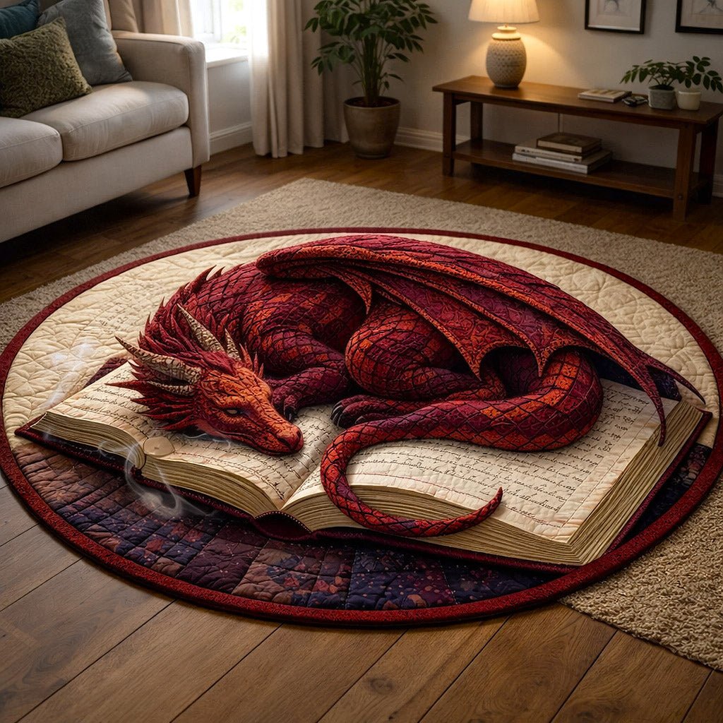 Hidden Library Round Mat Rug - Nature Design | Serene Home Decor