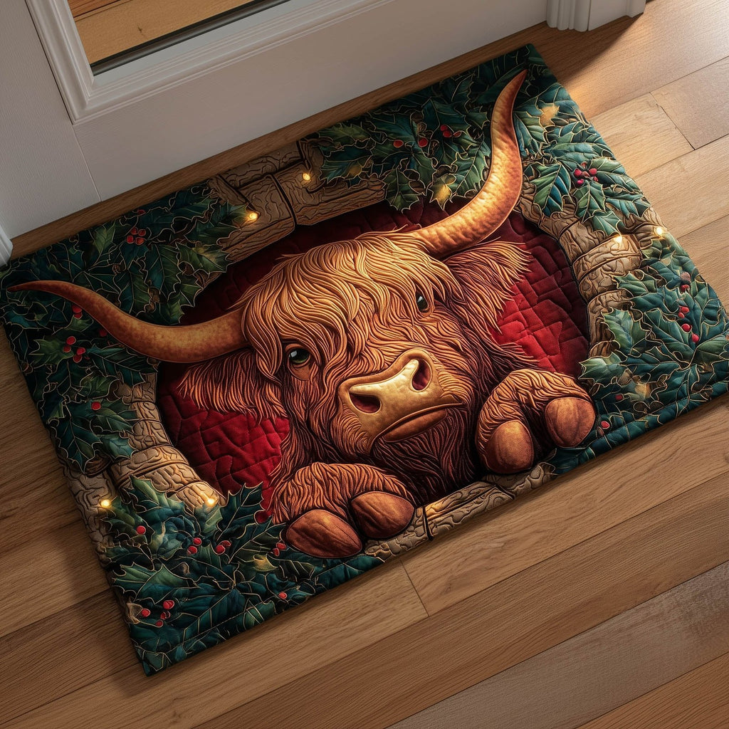 Highland Cow Doormat - Nature Design | Printed Welcome Doormat