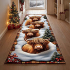 Highland Cow Runner Rug - Nature Design | Serene Runner Rug