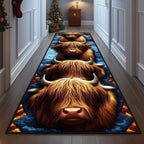 Highland Cow Runner Rug - Nature Design | Serene Runner Rug