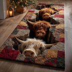 Highland Cow Runner Rug - Nature Design | Serene Runner Rug