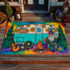 Hippie Camper Vibes Doormat - Nature Design | Printed Welcome Doormat