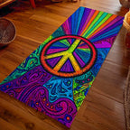 Hippie Love Runner Carpet Runner Rug - Cute Pet Design | Animal Printed Runner Rug