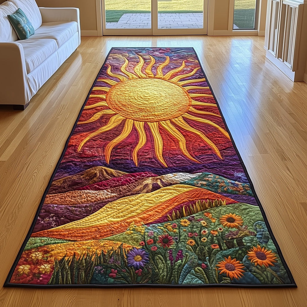 Hippie Sun Runner Rug - Nature Design | Serene Runner Rug