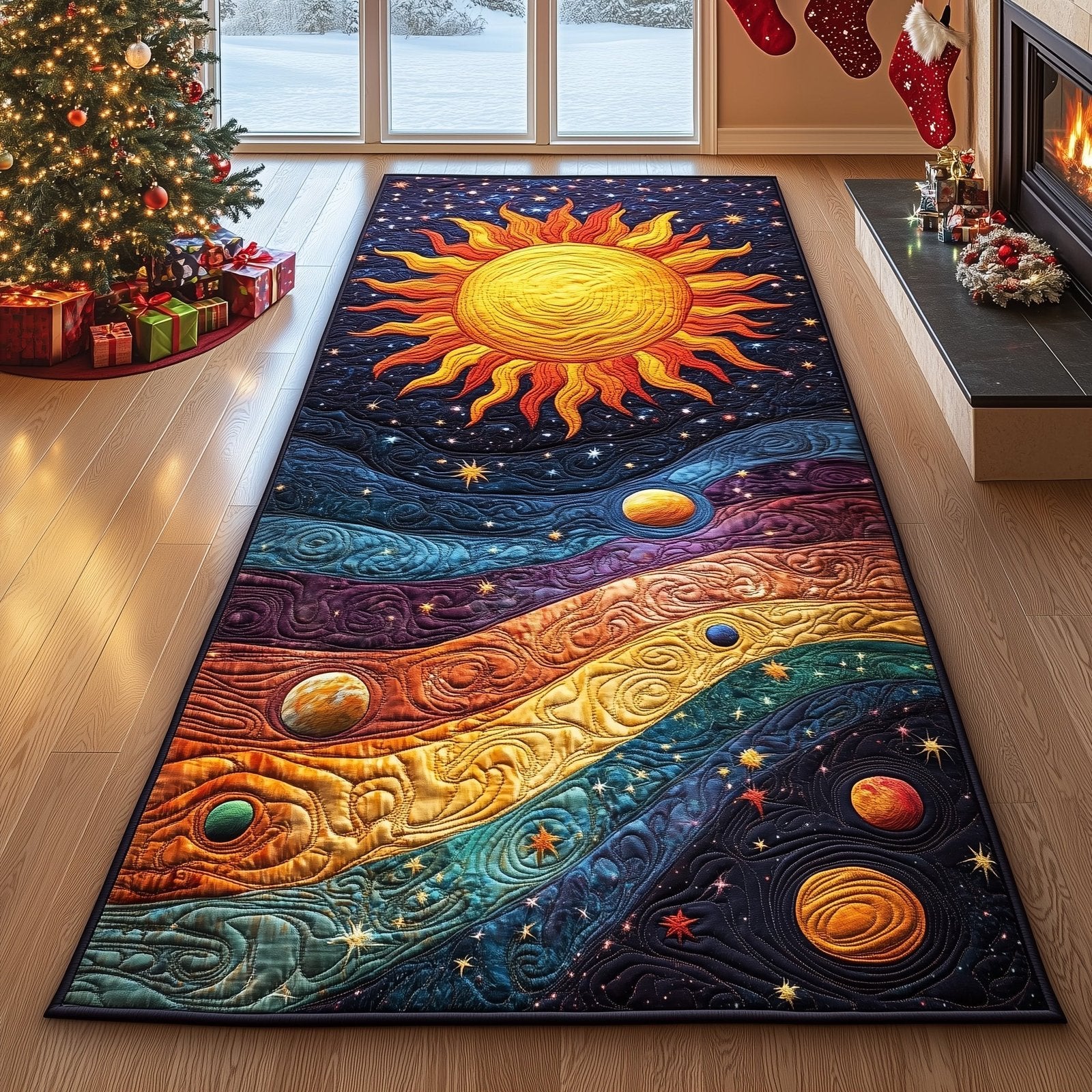Hippie Sun Runner Rug - Nature Design | Serene Runner Rug
