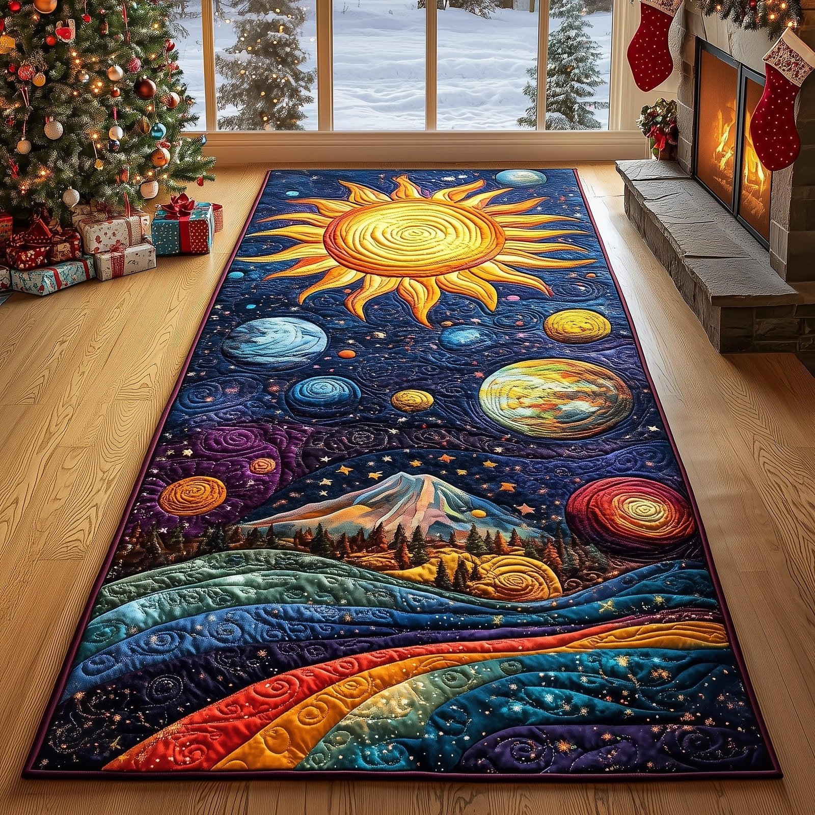 Hippie Sun Runner Rug - Nature Design | Serene Runner Rug