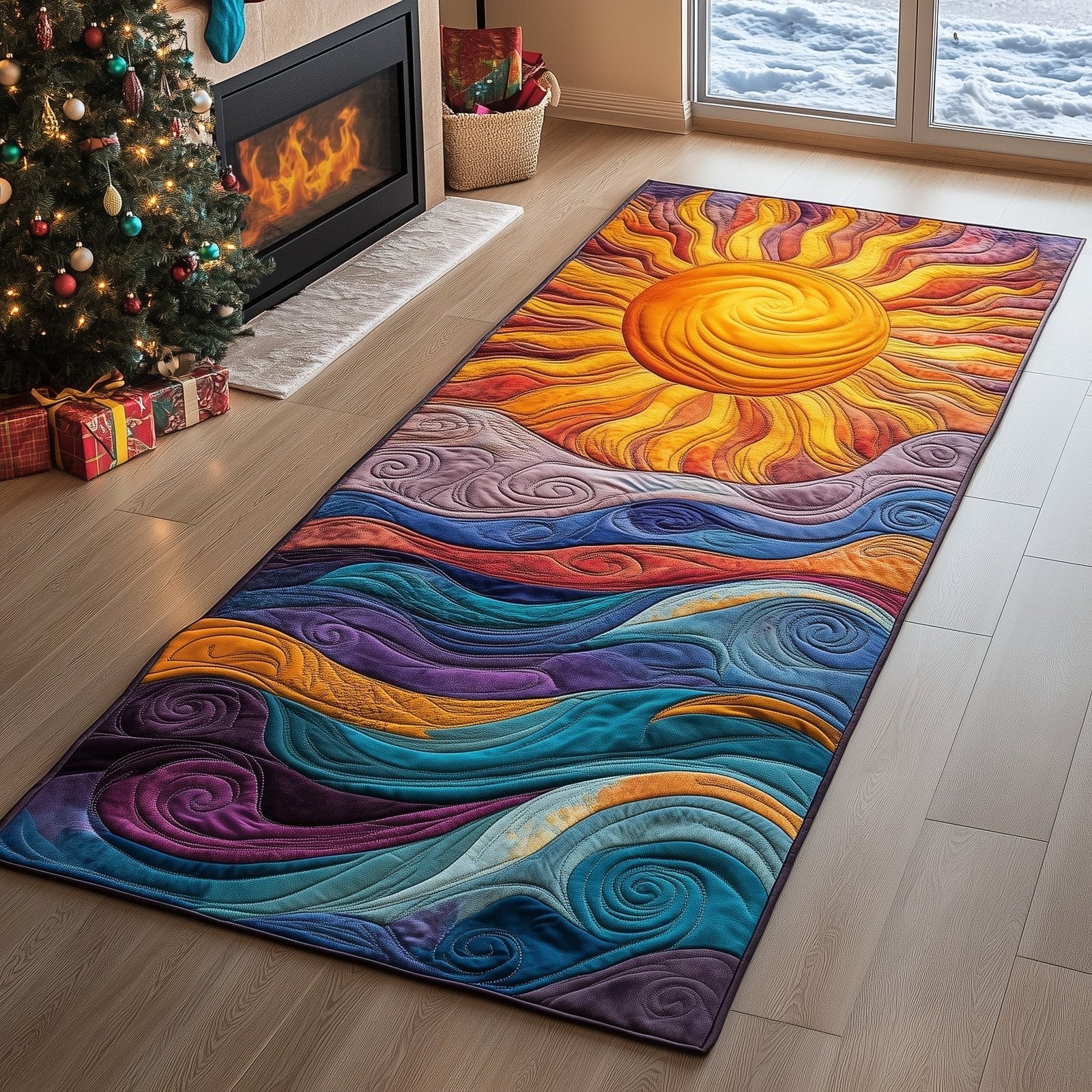 Hippie Sun Runner Rug - Nature Design | Serene Runner Rug