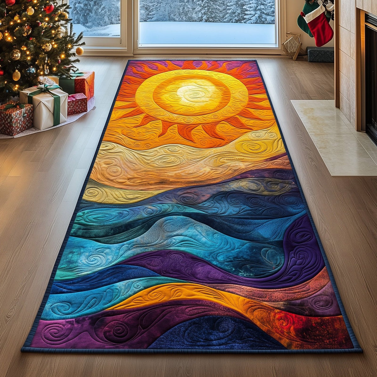 Hippie Sun Runner Rug - Nature Design | Serene Runner Rug
