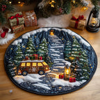 Hippie Van Round Mat Rug - Nature Design | Serene Home Decor
