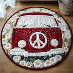 Hippie Van Round Mat Rug - Nature Design | Serene Home Decor