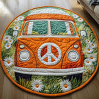 Hippie Van Round Mat Rug - Nature Design | Serene Home Decor
