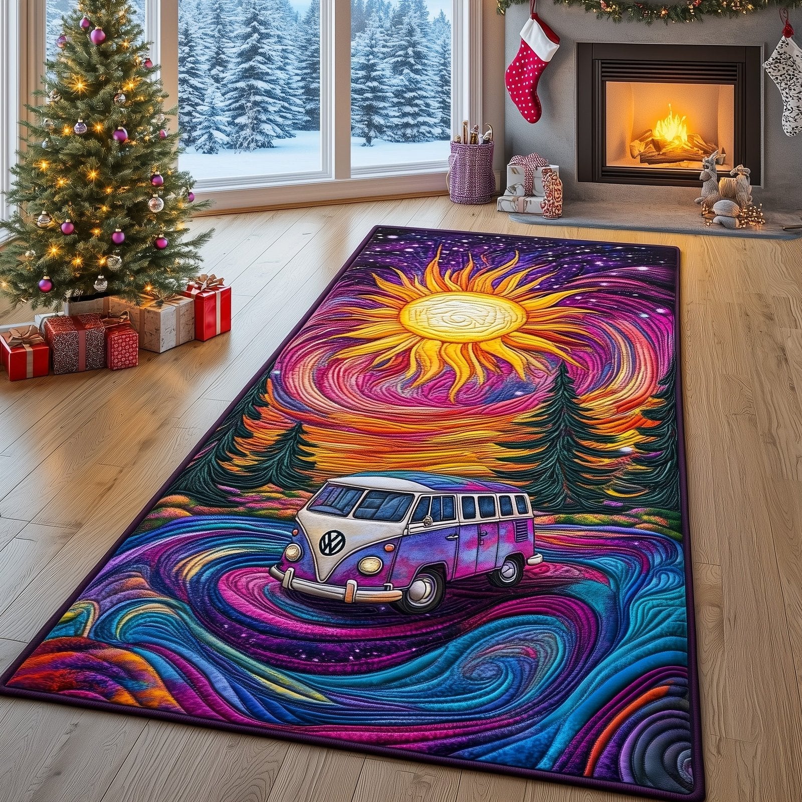 Hippie Van Runner Rug - Nature Design | Serene Runner Rug