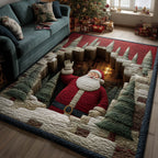 Hohoholiday area rug in a living room