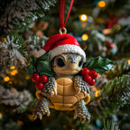 Peaceful Beach Journey Christmas Ornament