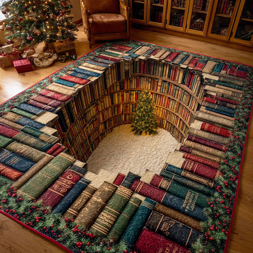 Holiday Book area rug in a living room