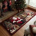 Holiday Cheer Runner Carpet Runner Rug - Cute Pet Design | Animal Printed Runner Rug