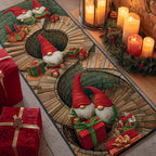 Holiday Crescent Path Runner Carpet Runner Rug - Cute Pet Design | Animal Printed Runner Rug