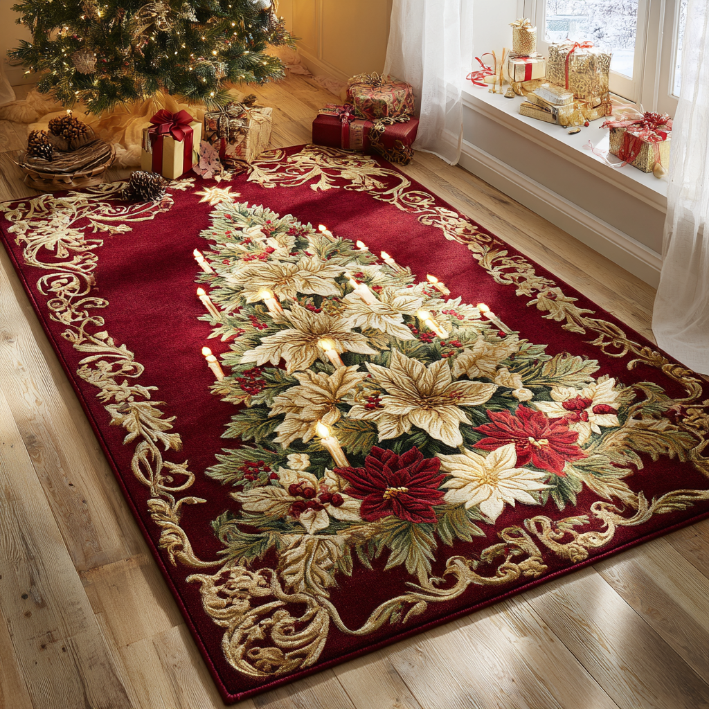 Holiday Dream area rug in a living room