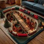 Holiday Express area rug in a living room