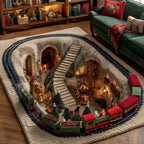 Holiday Express area rug in a living room