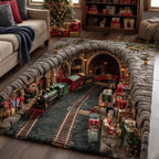 Holiday Express area rug in a living room