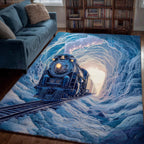 Holiday Express area rug in a living room