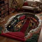 Holiday Express area rug in a living room