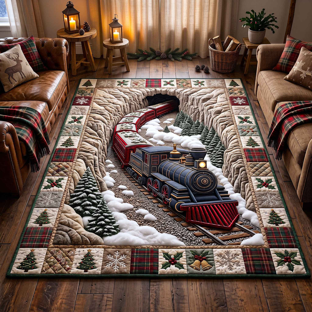 Holiday Express area rug in a living room