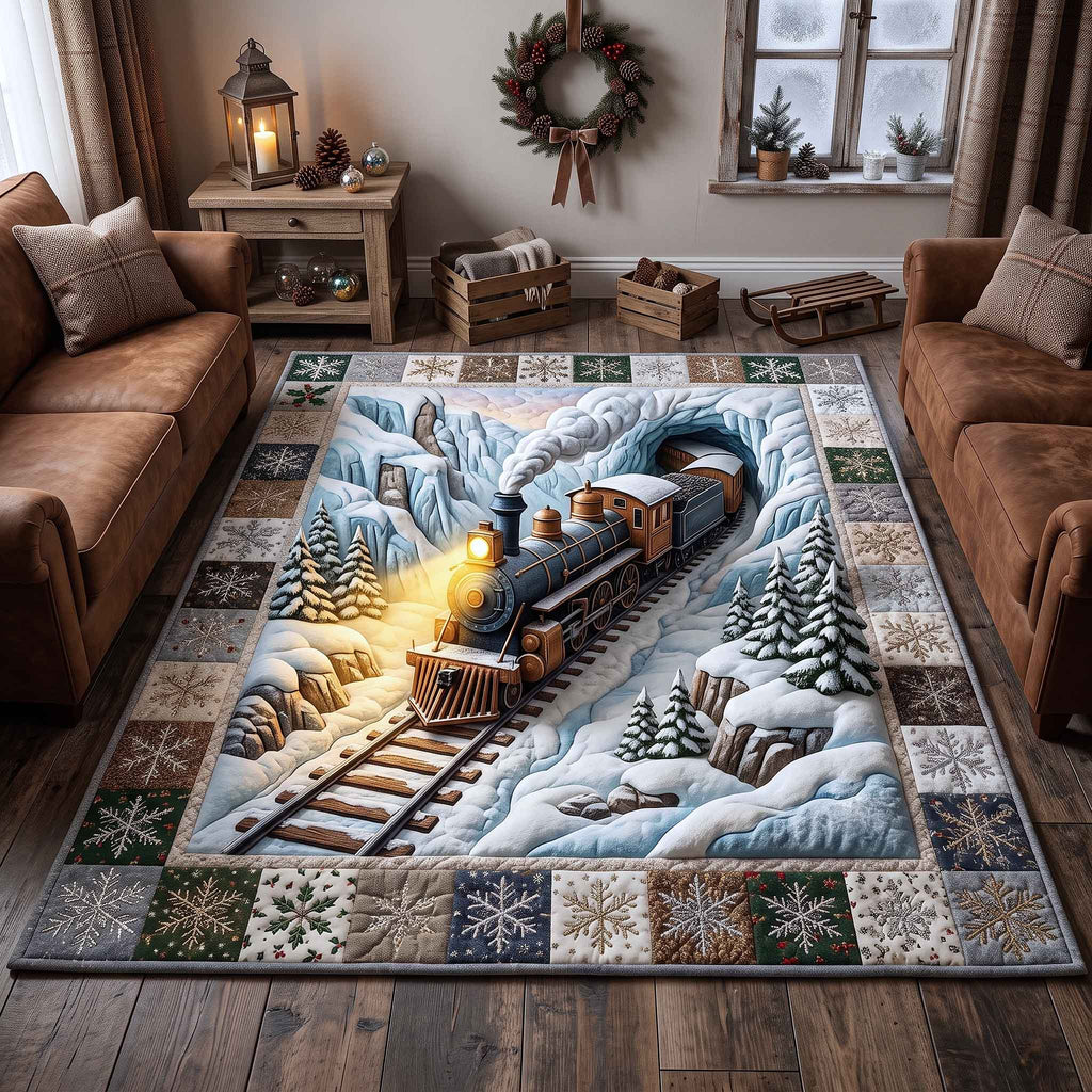 Holiday Express area rug in a living room