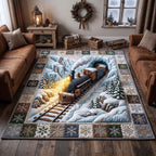 Holiday Express area rug in a living room