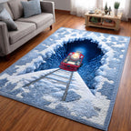 Holiday Express area rug in a living room