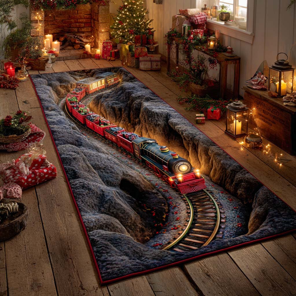 Holiday Express Runner Carpet Runner Rug - Cute Pet Design | Animal Printed Runner Rug