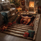 Holiday Farmstead area rug in a living room