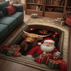 Holiday Farmstead area rug in a living room