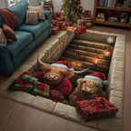 Holiday Farmstead area rug in a living room