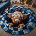 Holiday Farmstead Round Mat Rug - Nature Design | Serene Home Decor
