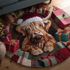 Holiday Farmstead Round Mat Rug - Nature Design | Serene Home Decor