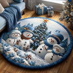 Holiday Glow Round Mat Rug