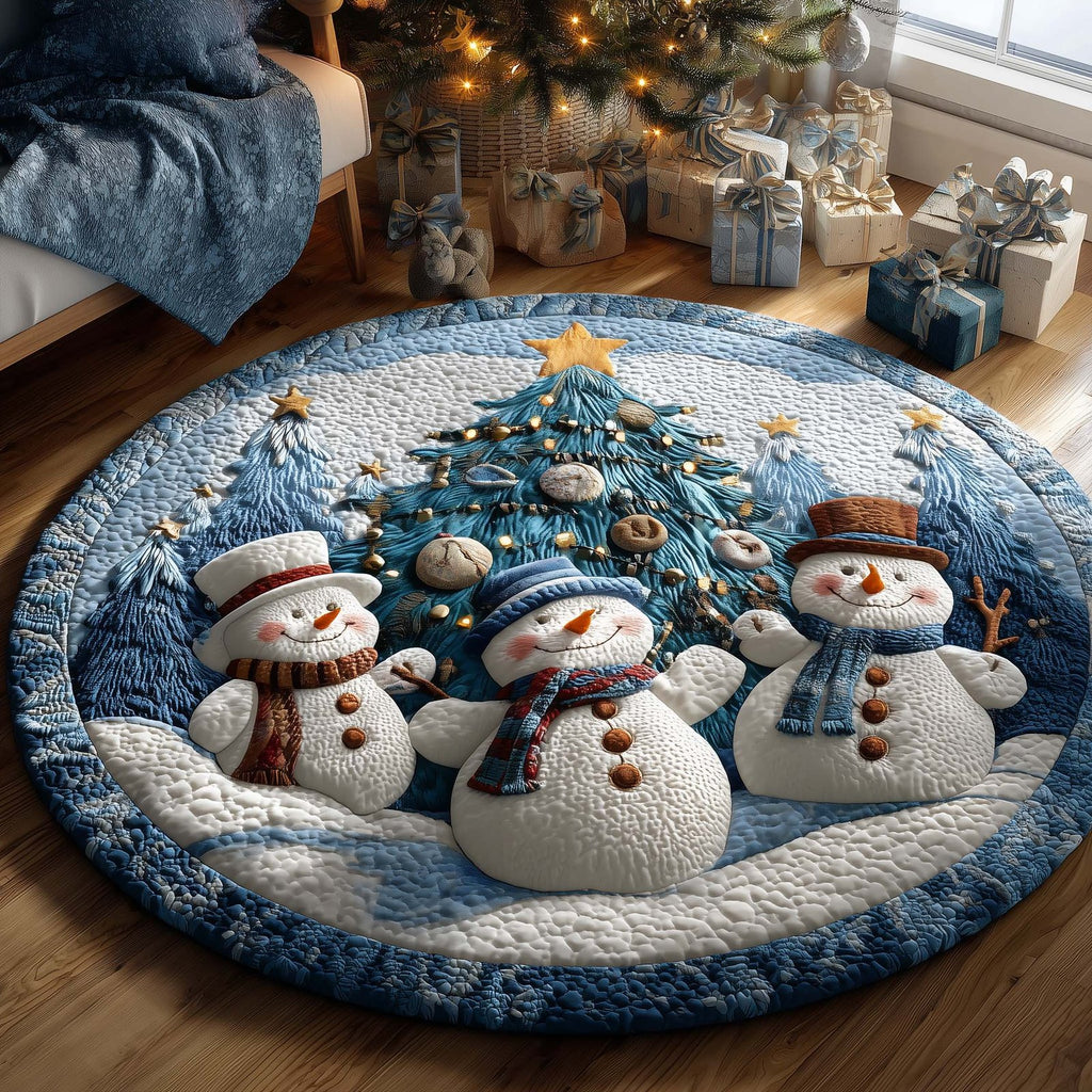 Holiday Glow Round Mat Rug - Nature Design | Serene Home Decor