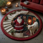 Holiday Glow Round Mat Rug - Nature Design | Serene Home Decor