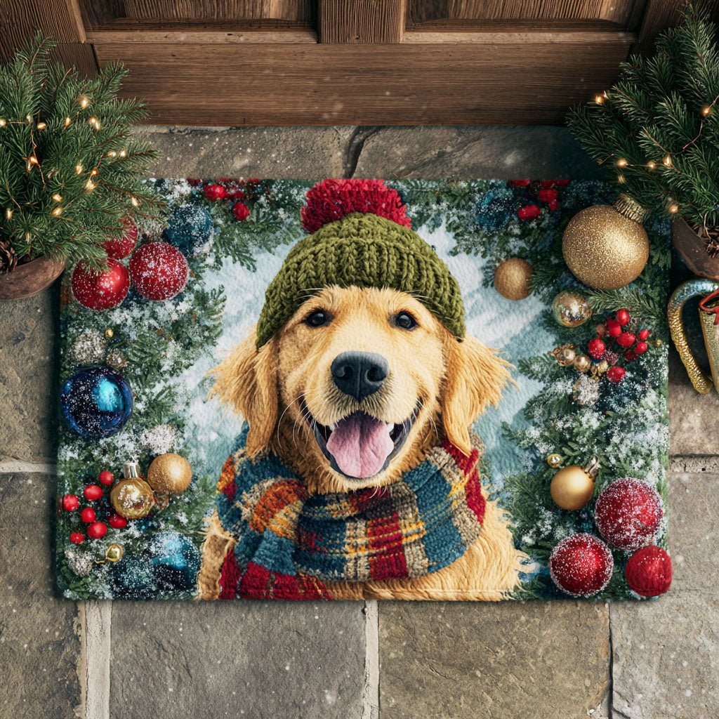 Holiday Golden Spirit Doormat - Nature Design | Printed Welcome Doormat