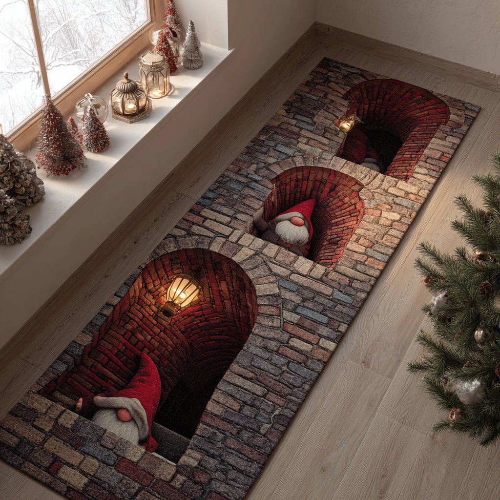 Holiday Hideaway Runner Carpet Runner Rug - Cute Pet Design | Animal Printed Runner Rug